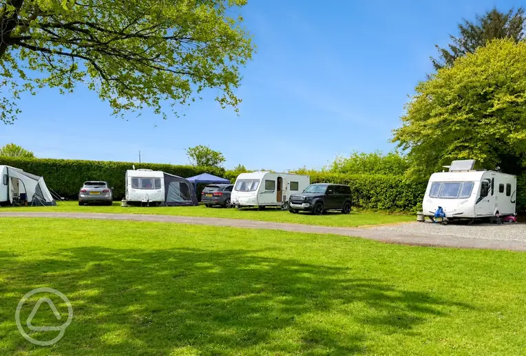 Zeacombe House Caravan Park with grass and hardstanding pitches