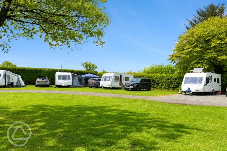Zeacombe House Caravan Park with grass and hardstanding pitches