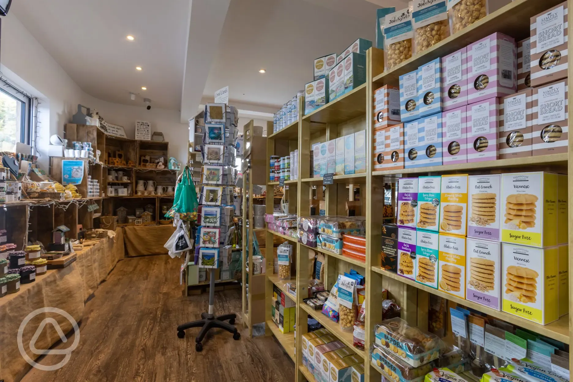 Cornish Coasts' shop (open from 8am - 4pm daily)
