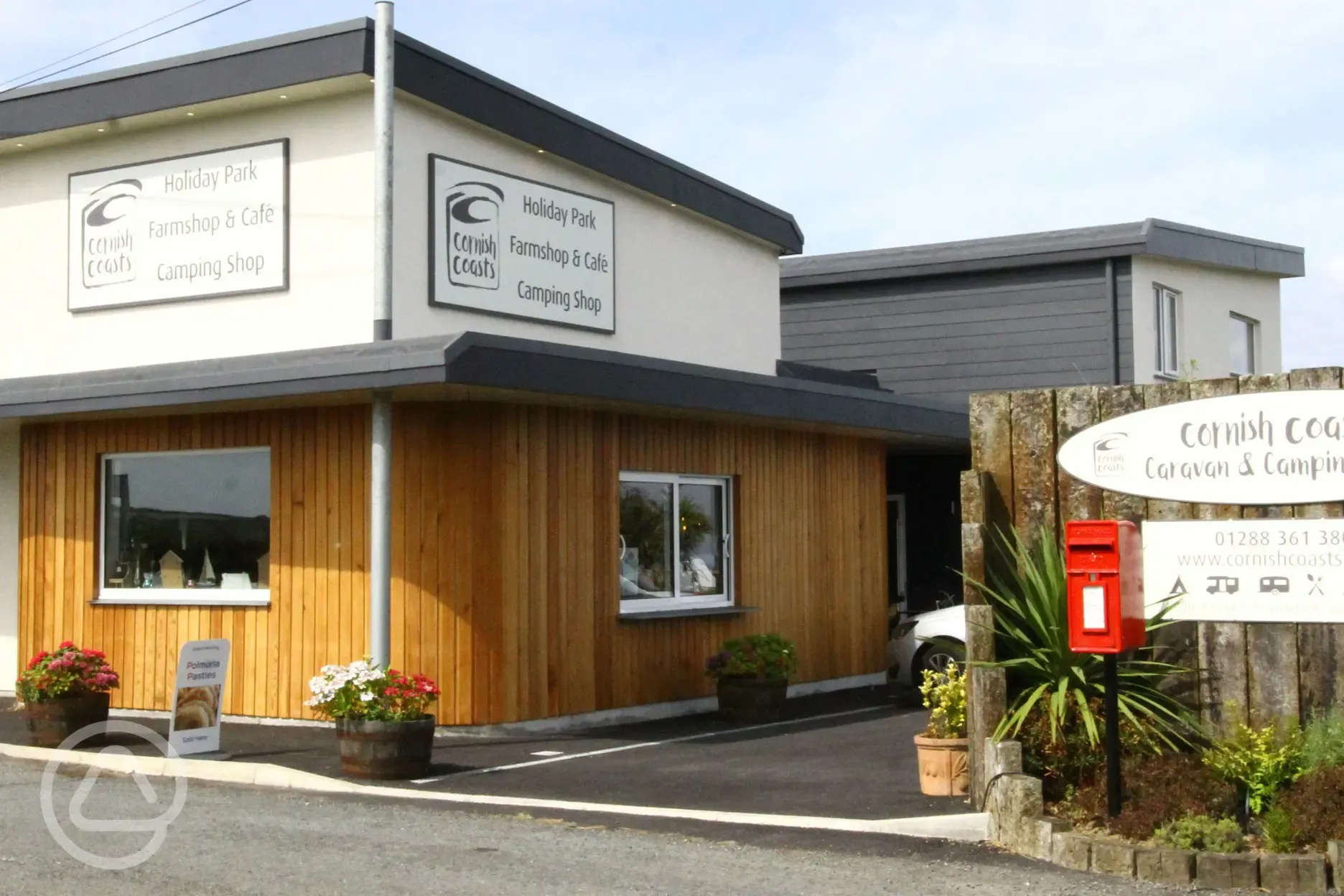 Cornish Coasts' shop and café (open daily) 