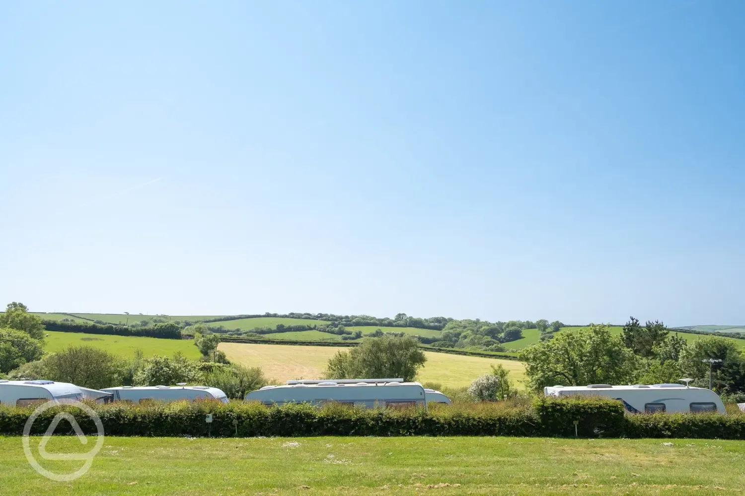 Countryside views from Cornish Coasts Caravan and Camping