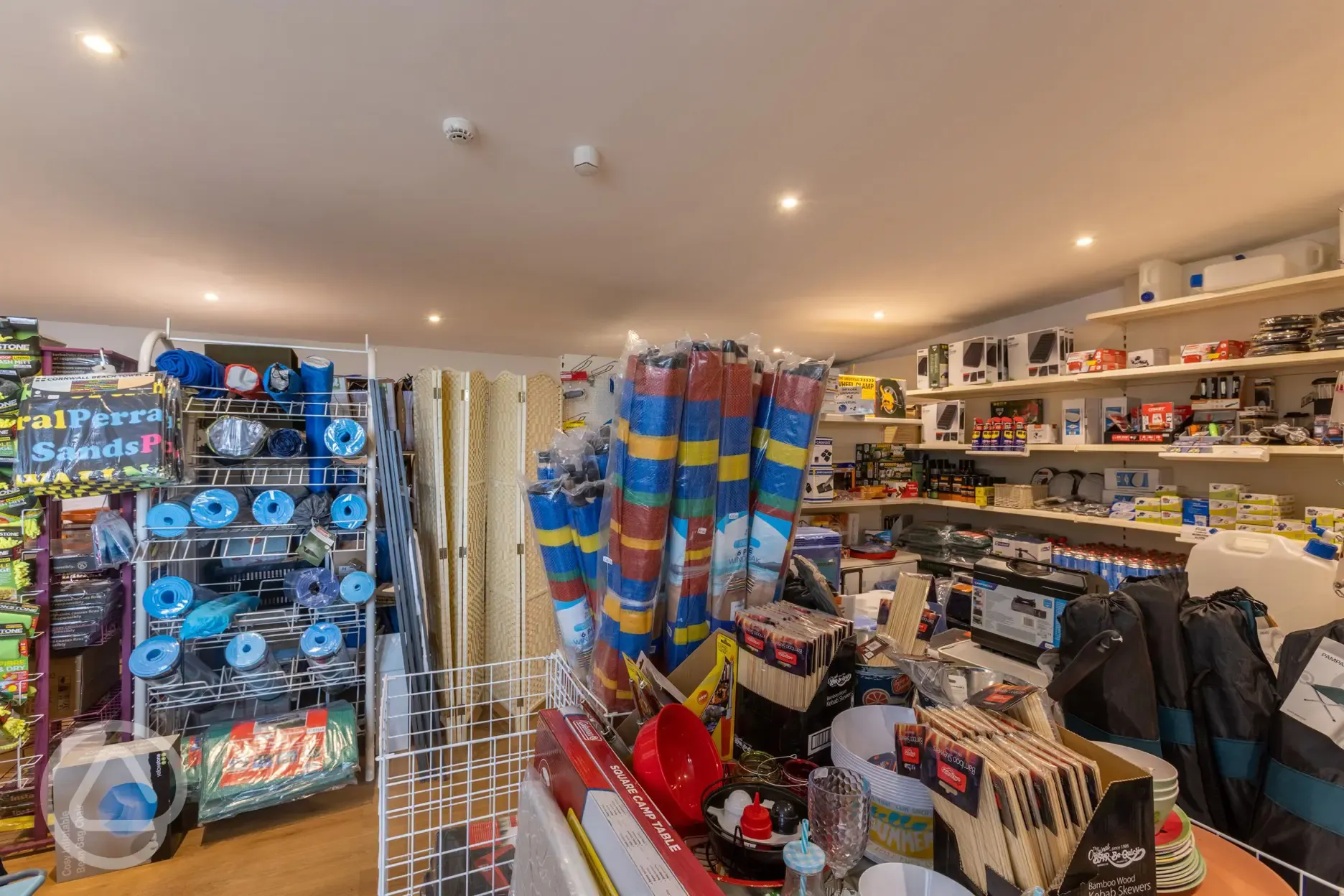 Cornish Coasts' shop stocked with camping and additional essentials
