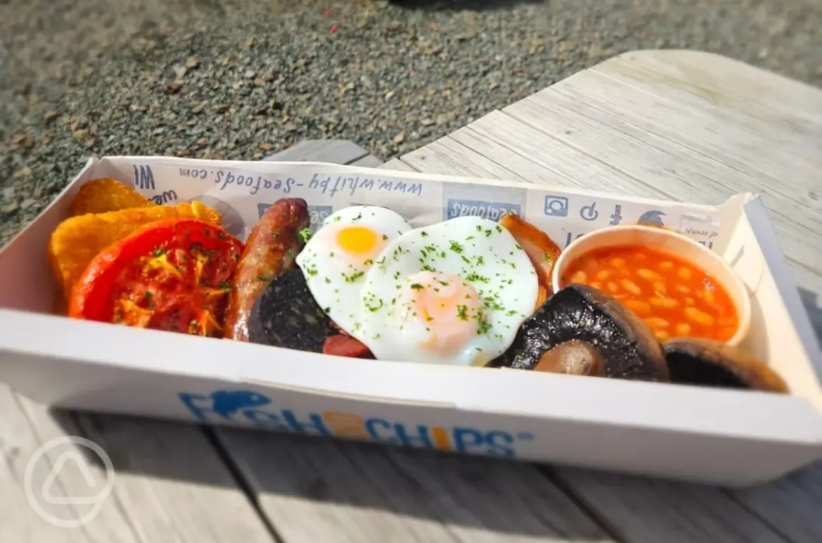 Take away breakfast from The Lodge Takeaway (open March to September)