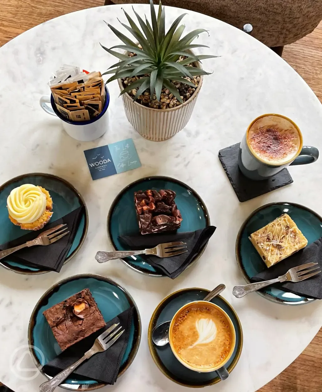 Some food and drink available at The Loft Coffee Lounge