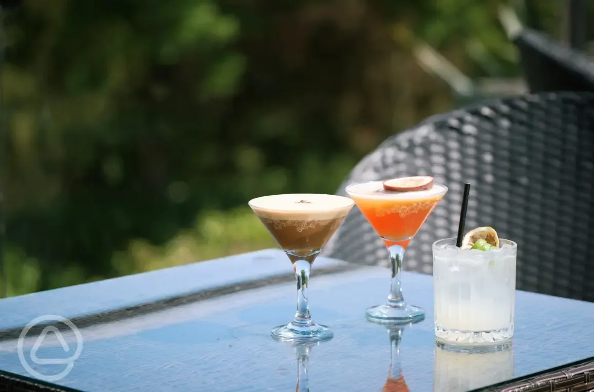 Locally produced drinks and cocktails available at The Loft Cocktail Bar