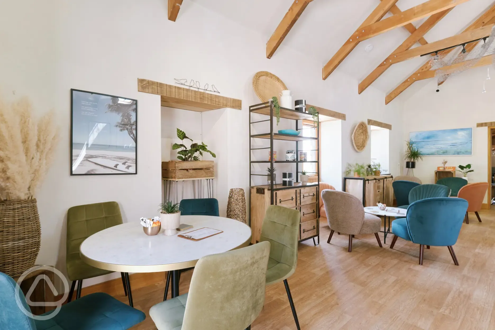 Interior of The Loft Coffee Lounge (open March to September)