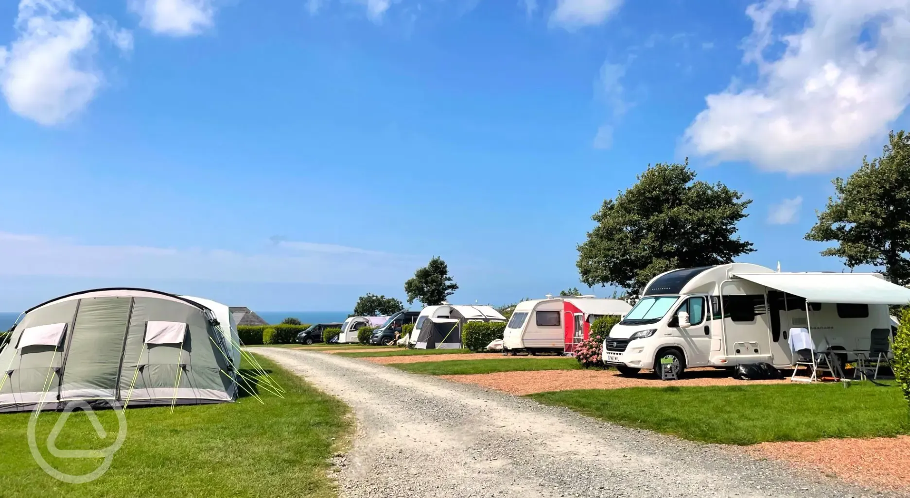 Grass and hardstanding pitches