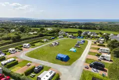 Aerial of the Bramble Park camping area
