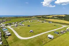 Aerial of the Upper Meadow camping area
