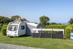 Bramble Park electric grass pitches with sea views Bramble Park electric grass pitches with sea views