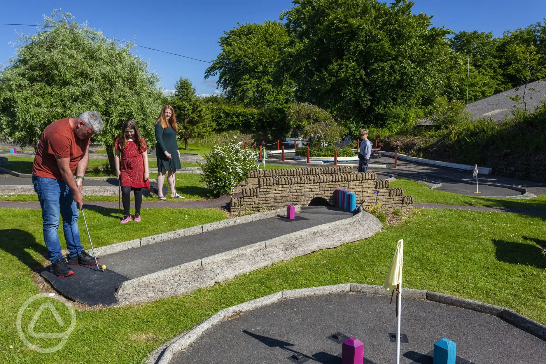 Pitch and putt crazy golf course, charges apply