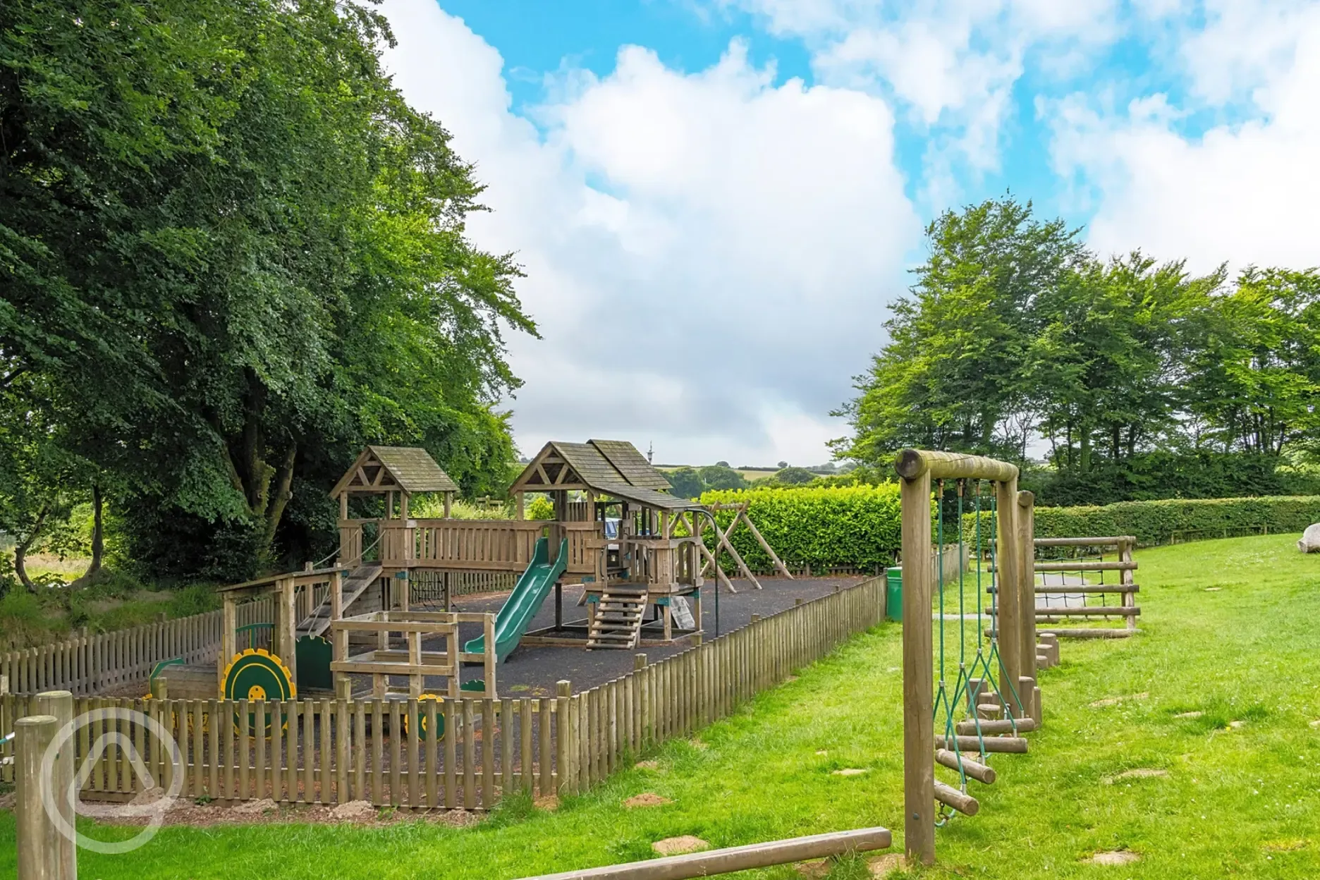 Children's playground with adventure trail