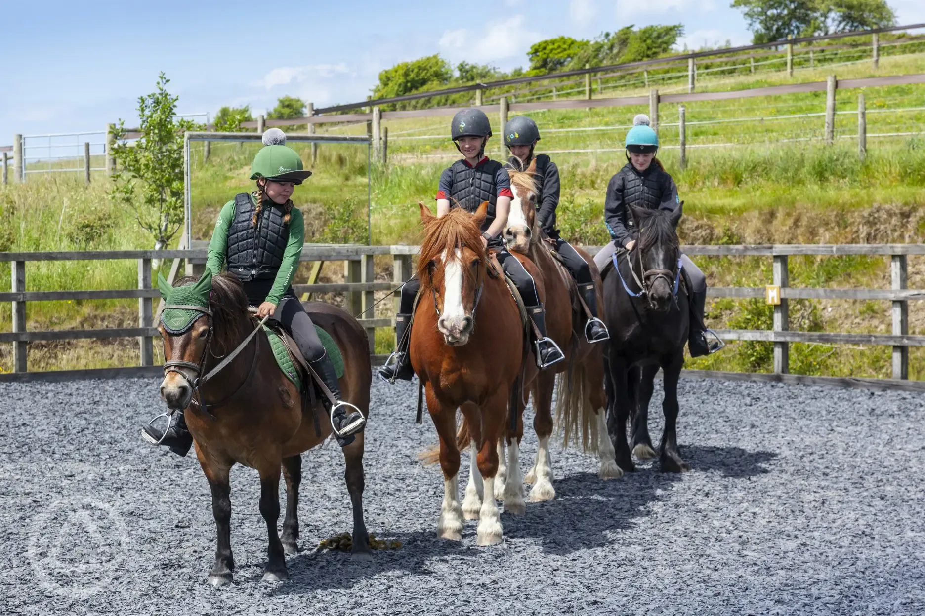 Horse riding from the stables, charges apply