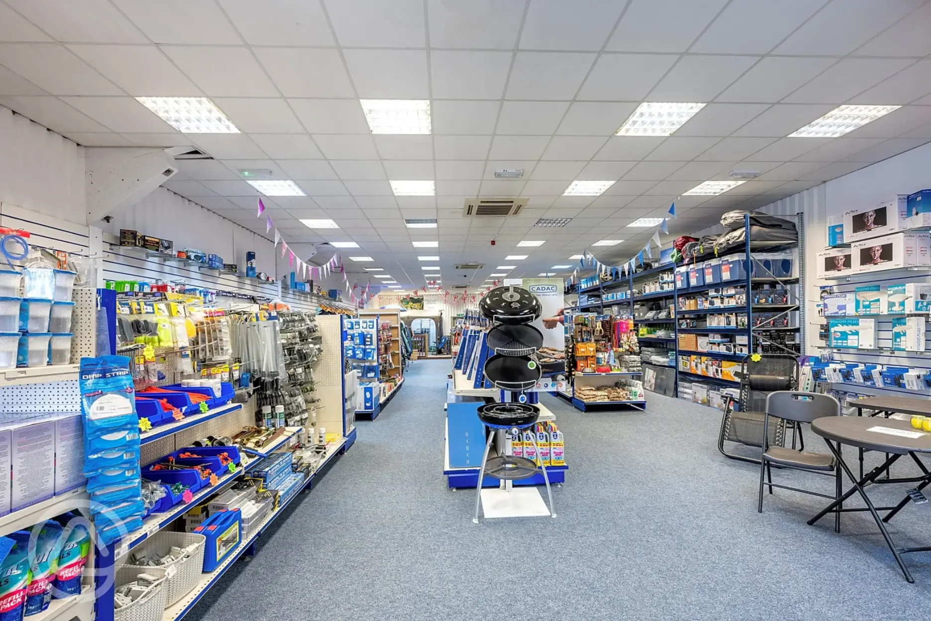 On site camping accessory shop