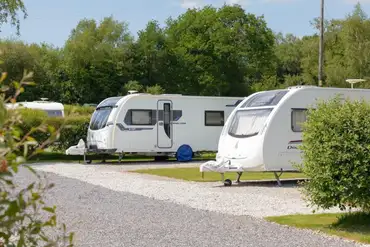Caravan pitches at Woodland Springs