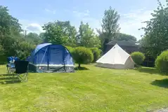 Camping pitches for tents measuring 7m x 7m