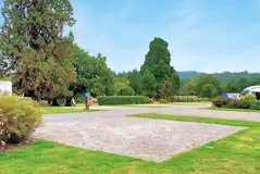 Electric gravel tent and campervan 8m x 8m pitches with 16 amp hook ups