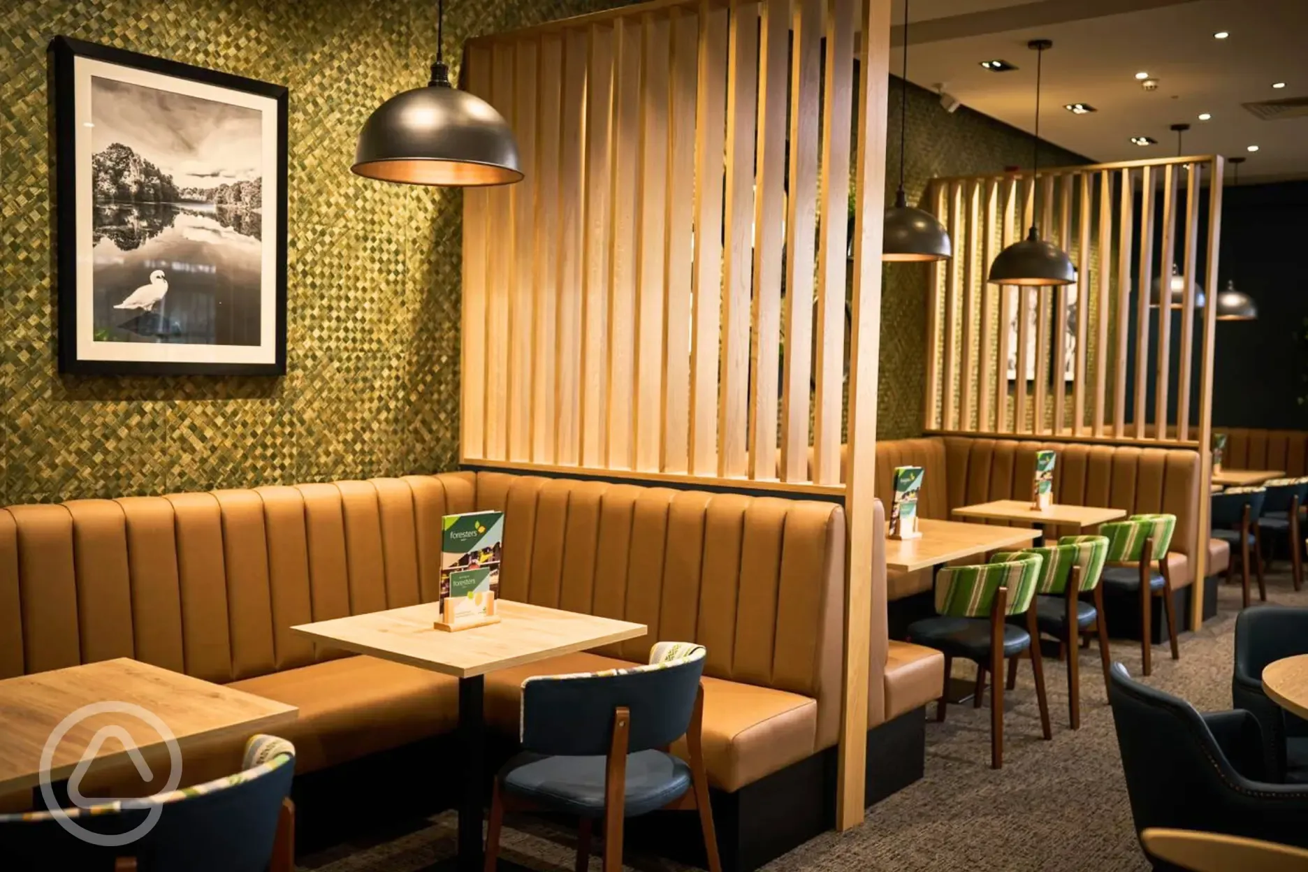 Foresters Bar and Restaurant booth-style seating (open daily)