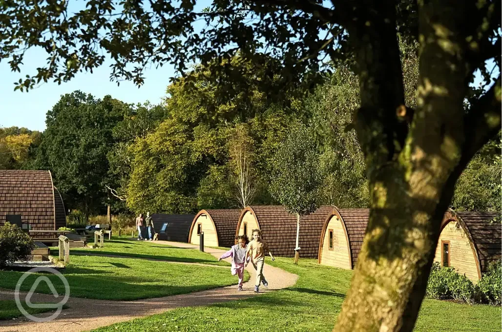 Mega pods with paths between