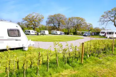 Electric hardstanding pitches with 16 amp hook ups