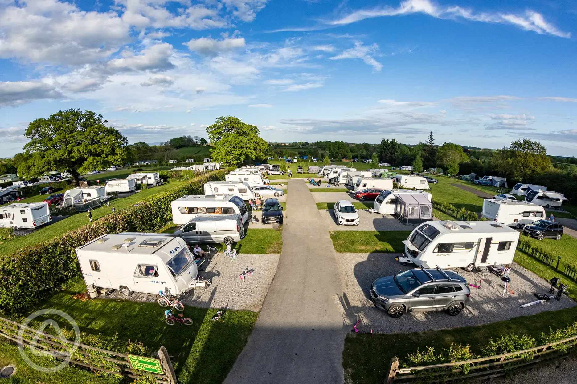 Electric hardstanding pitches Electric hardstanding pitches