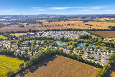 Aerial of the park and countryside