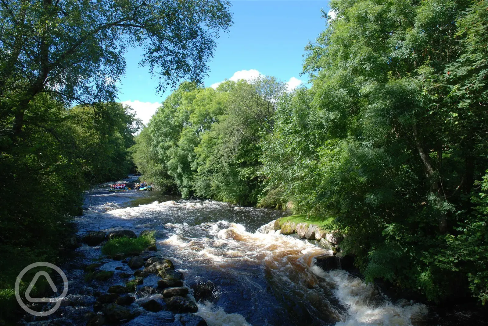 White water rafting on the River Tryweryn