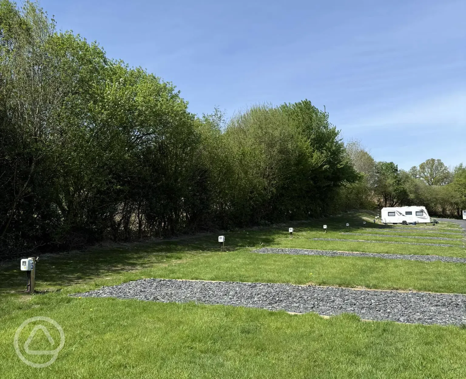 Fully serviced hardstanding pitches