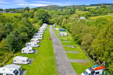 Electric hardstanding and fully serviced pitches
