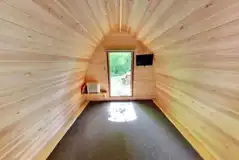 Camping pod interior