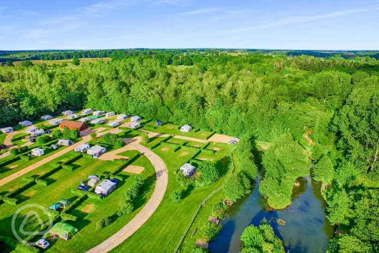 Aerial of the site