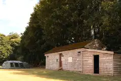 Muntjac facilities block and camping pitches Muntjac facilities block and camping pitches