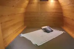 Camping pod interior