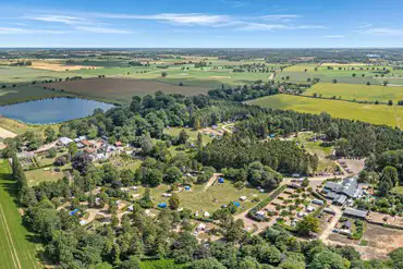 Aerial of the campsite