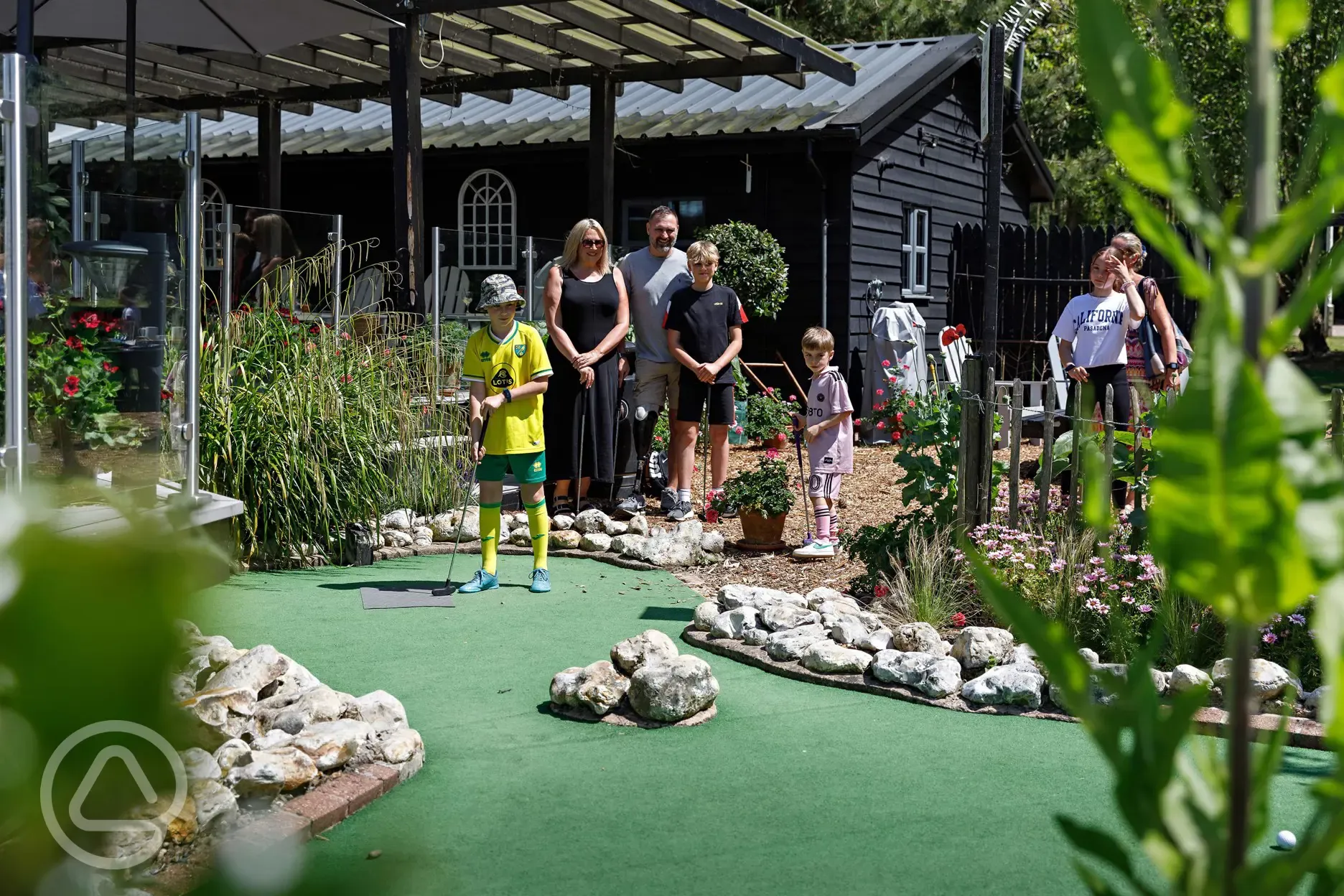 Mini golf at Clippesby Hall