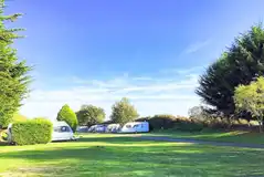 Caravans on electric grass pitches (8m x 8m) with 16 amp hook ups