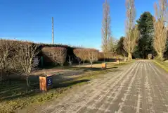 Fully serviced pitches (7m x 9m) with electric, water and grey waste