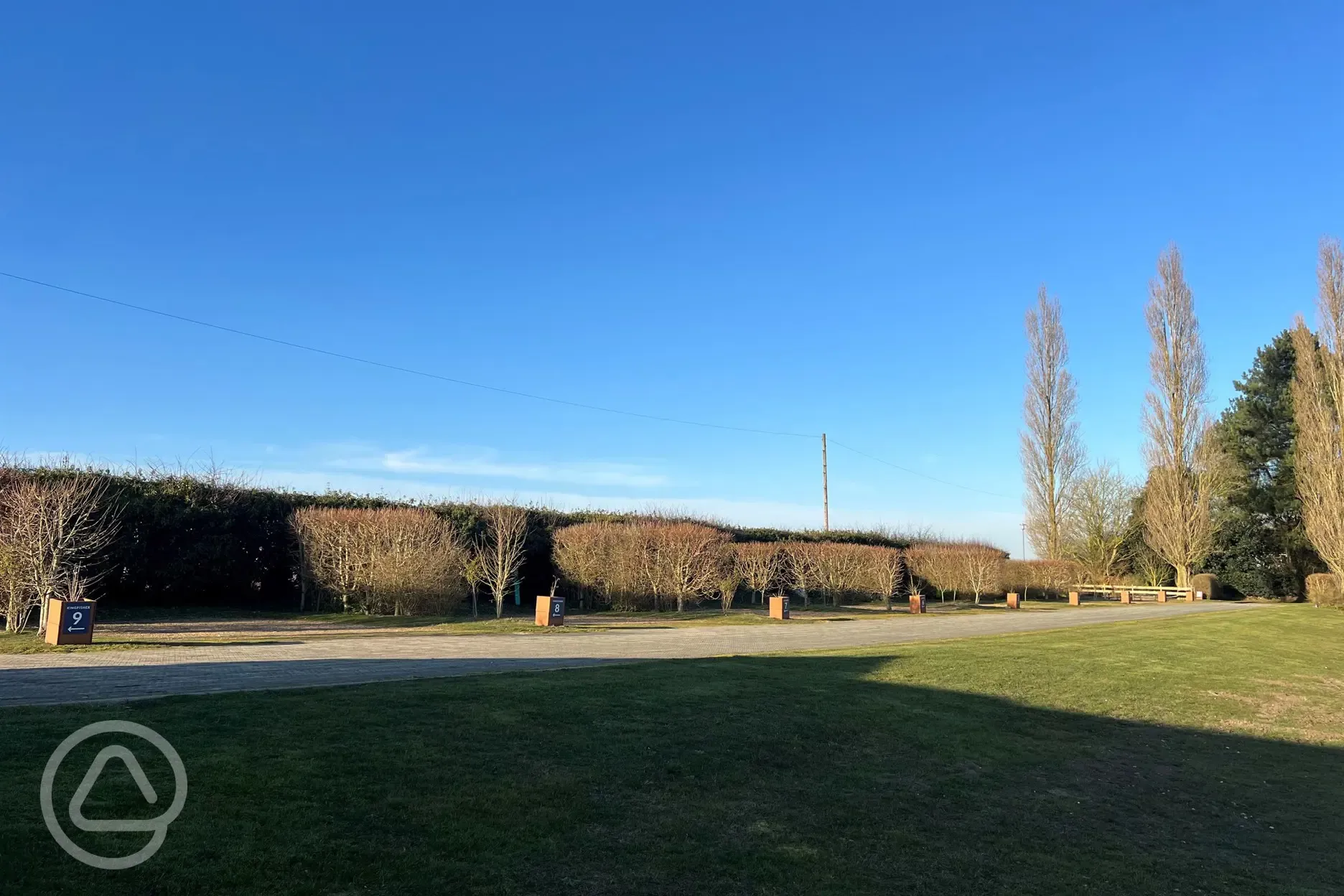 Kingfisher fully serviced pitches (7m x 9m) with electric, water and grey waste