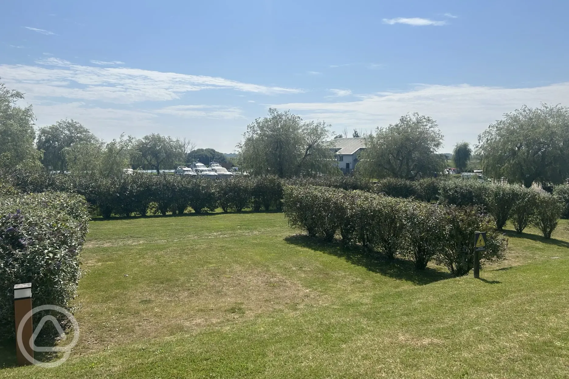 Electric grass bittern pitches (9m x 8m) with 16 amp hook ups