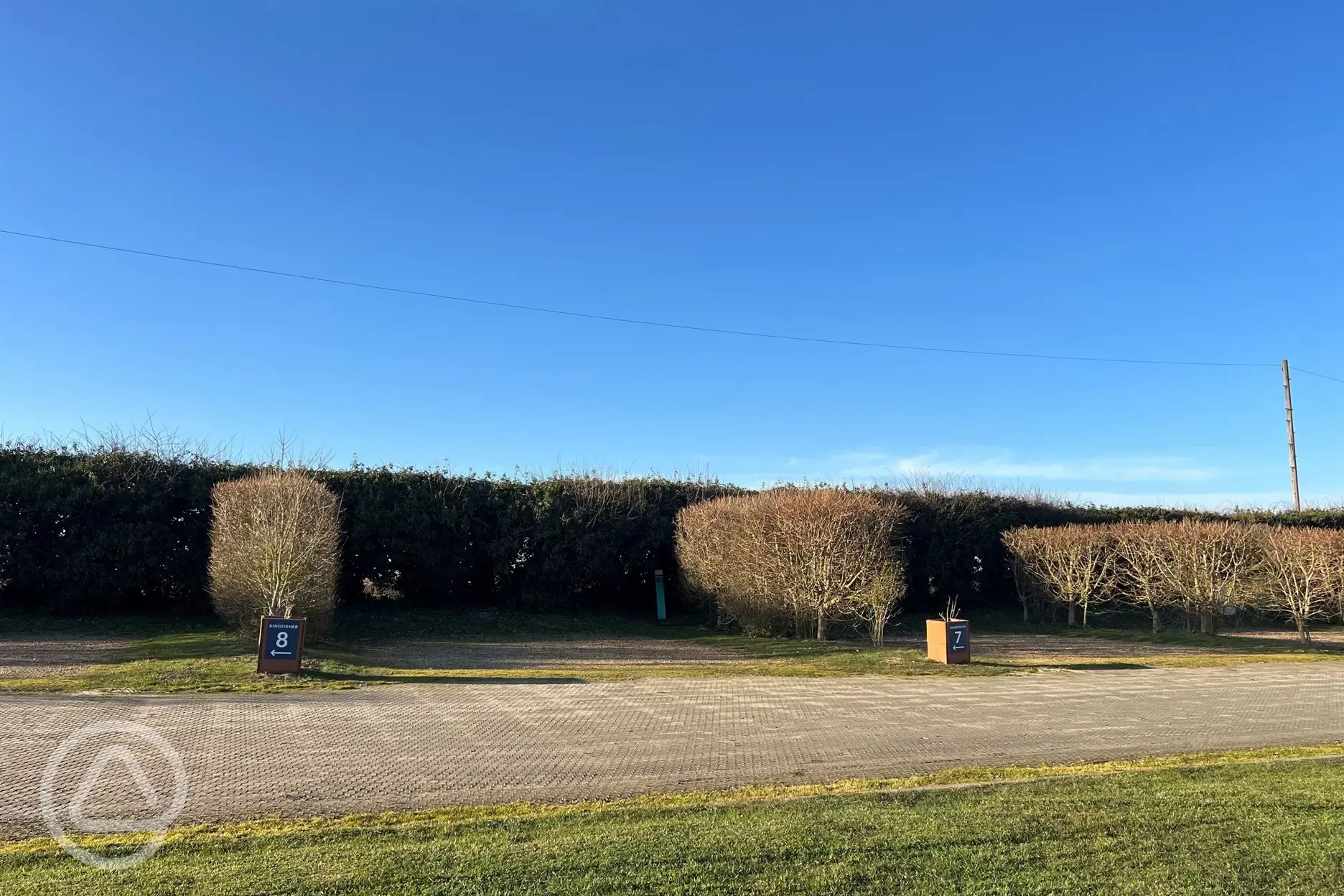 Kingfisher fully serviced pitches (7m x 9m) with electric, water and grey waste