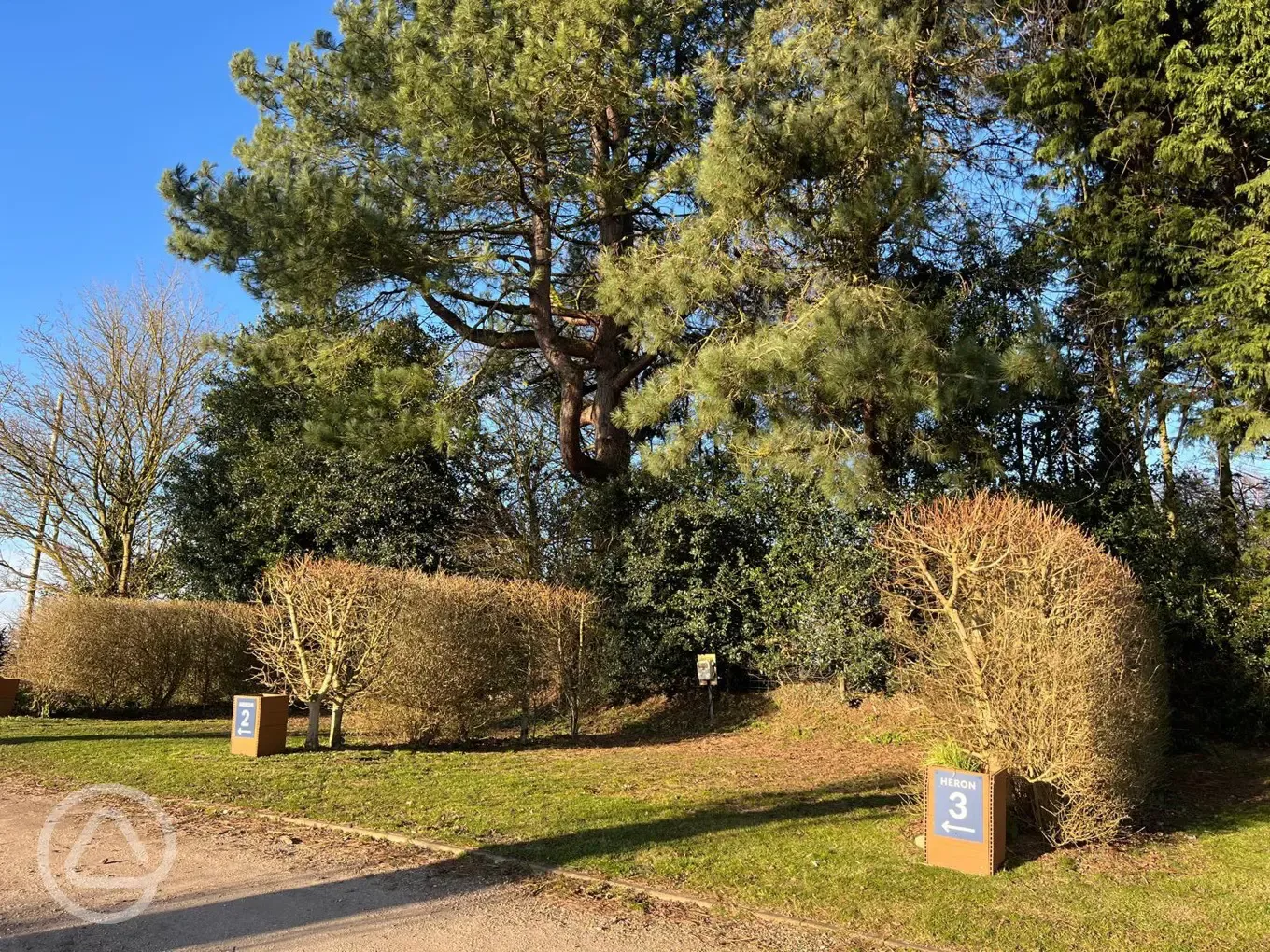 Electric heron touring pitches (6m x 8.5m) with 16 amp hook ups