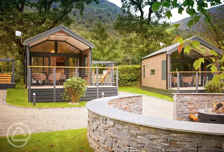 Forest glamping pods