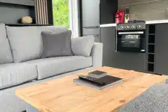 Forest glamping pod living space Forest glamping pod living space