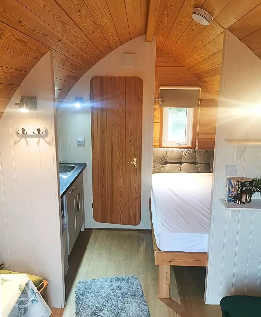 Glamping pod interior