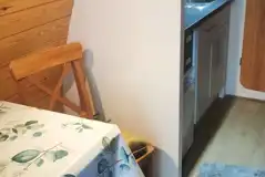 Glamping pod interior