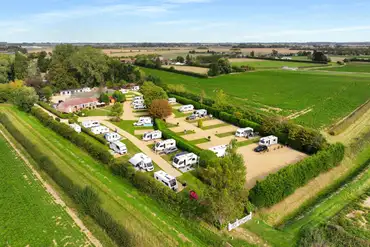 Aerial of Delph Bank Touring and Glamping Park