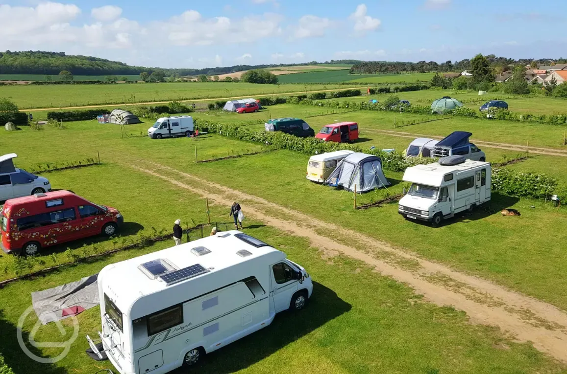 Aerial of the campsite