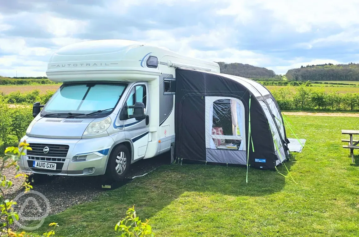 Serviced motorhome pitches