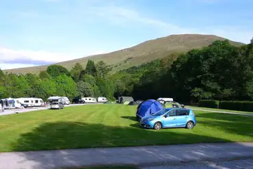 Non electric grass pitches with parking for one car