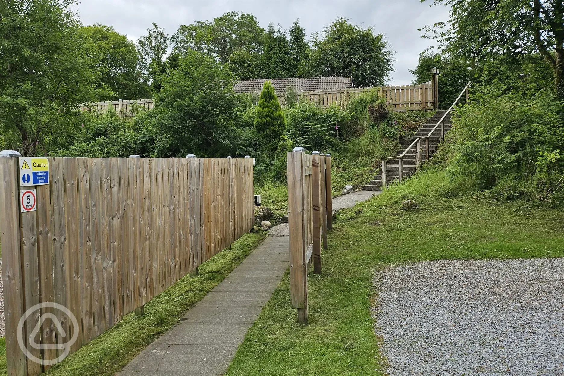 Step access to the facilities